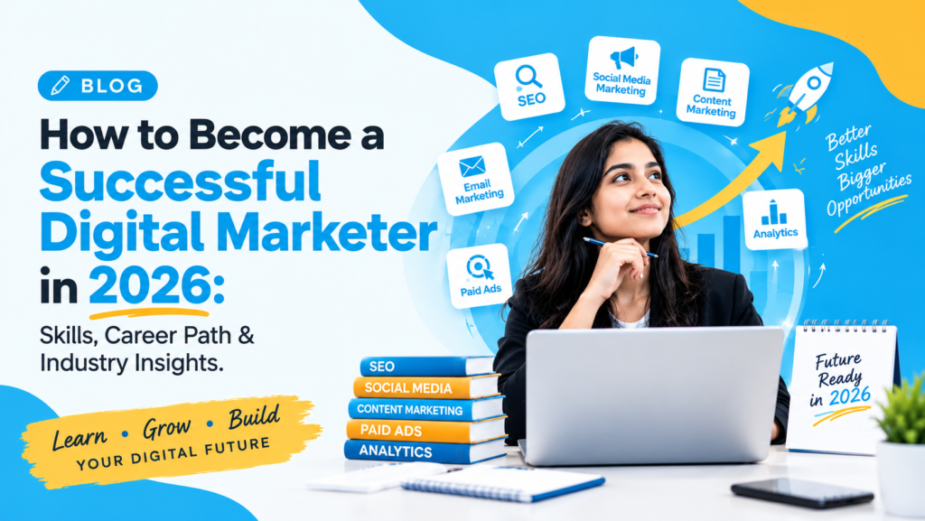 How to Become a Successful Digital Marketer in 2026: Skills, Career Path & Industry Insights.
